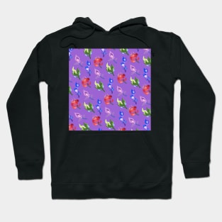 Inazuma Flowers Print (Purple) Hoodie